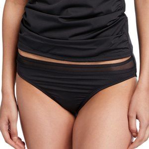 Tommy Bahama Mesh Hipster Bikini Bottom Black Swimwear NWT